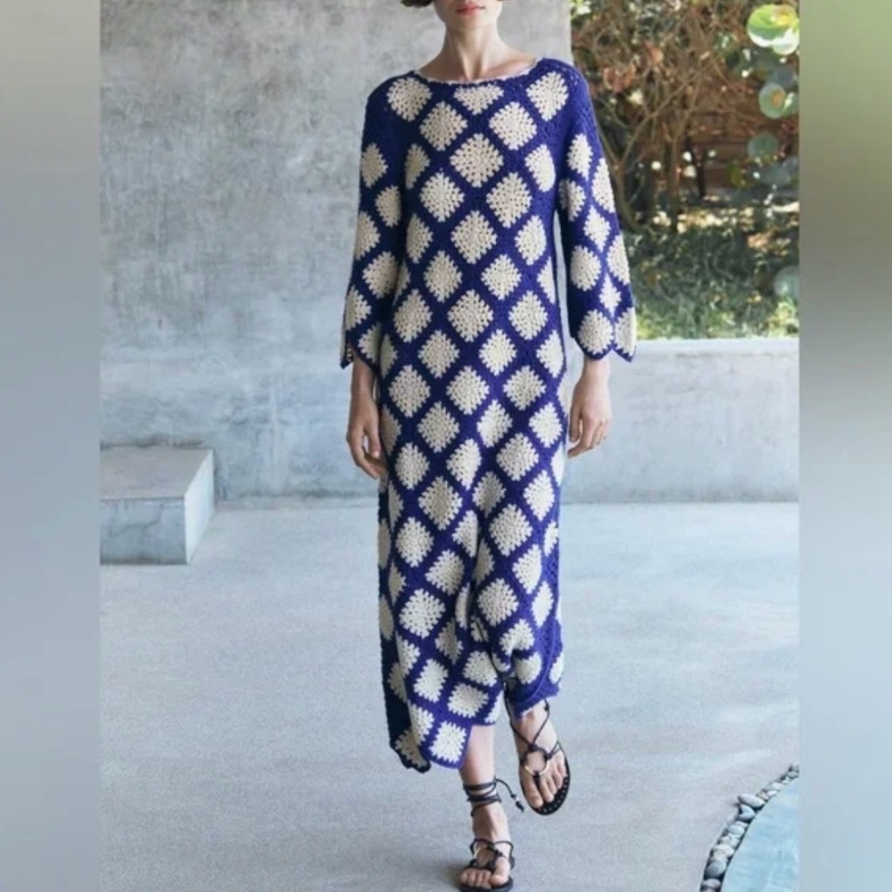 Zara Crochet Knit Dress